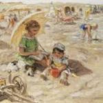 Zoetelief Tromp J. - A day at the beach, oil on canvas 30 x 40 cm, signed l.r. and no the reverse