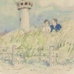 Kamerlingh Onnes H.H. - Paartje in de duinen van Egmond aan Zee, pen, inkt en aquarel op papier 25,7 x 21 cm, gesigneerd r.o. en gedateerd '74