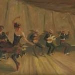 Marx F. - Flamencodanseres en muzikanten, olieverf op board 44,5 x 54,8 cm, gesigneerd r.b.