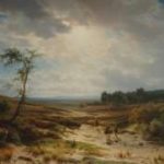 Lieste C. - Heidelandschap bij Oosterbeek, olieverf op paneel 70,9 x 95,2 cm, gesigneerd l.o. en te dateren ca. 1855