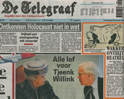 De Telegraaf, 26 januari 2012.