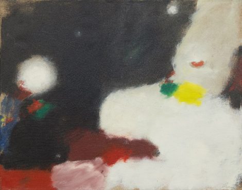Eugène Brands - Mysterious Universe, olieverf op doek 55,0 x 70,5 cm, gesigneerd rechtsonder en verso gedateerd '71